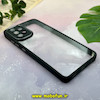 قاب گوشی Galaxy A32 4G سامسونگ متال کیس Metal پشت طلق شفاف شیشه ای محافظ لنزدار مشکی کد 1351