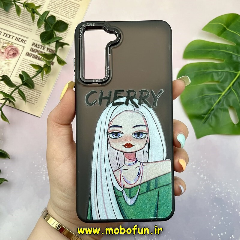 قاب گوشی Galaxy S21 FE سامسونگ فانتزی ژله ای اورجینال پیکسل FOCUS CASE PIXEL طرح دخترونه کد 1171