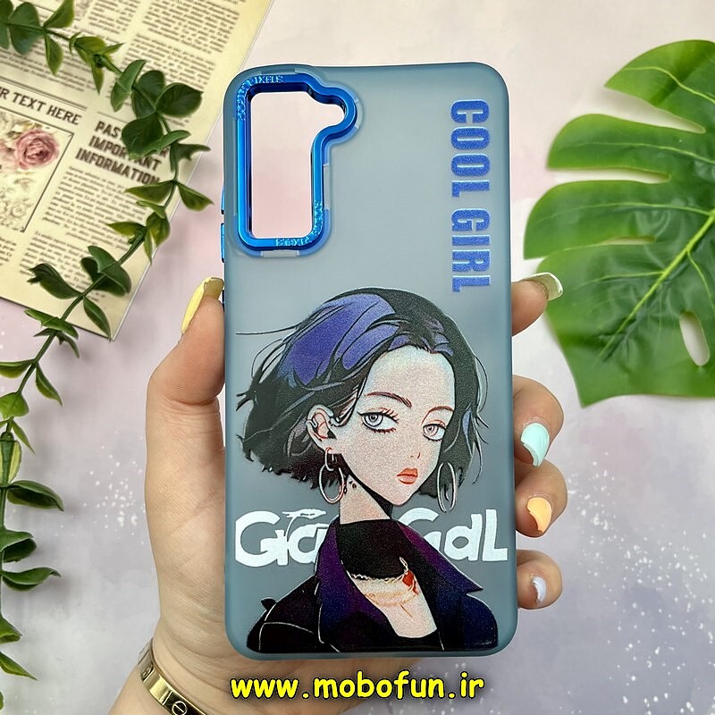 قاب گوشی Galaxy S21 FE سامسونگ فانتزی ژله ای اورجینال پیکسل FOCUS CASE PIXEL طرح دخترونه کد 1173