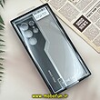 قاب گوشی Galaxy S23 Ultra سامسونگ اورجینال لاکچری دیزاین PHONE CASE محافظ لنزدار مشکی کرم کد 491