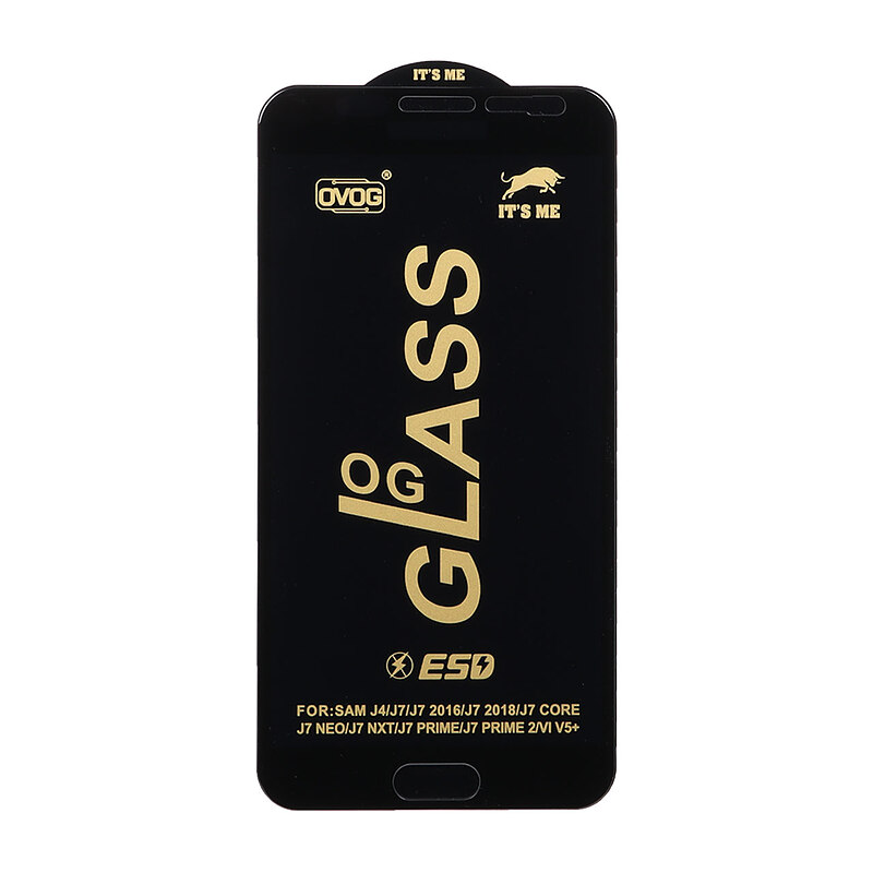 گلس شیشه ای OVOG سری ESD OG GLASS اورجینال مناسب برای گوشی های مدل Galaxy J4 - J7 2015 - J7 2016 - J7 Core - J7 Prime