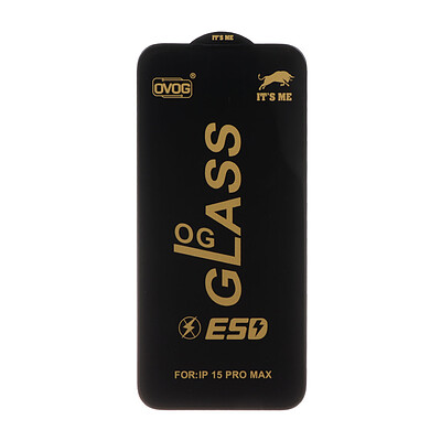 گلس شیشه ای OVOG سری ESD OG GLASS اورجینال مناسب برای گوشی مدل iPhone 15 Pro Max آیفون