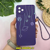 قاب گوشی Galaxy A04 - Galaxy M13 5G سامسونگ طرح سیلیکونی فانتزی محافظ لنز دار دارای آویز بند سیلیکونی طرح کهکشان بنفش کد 10010