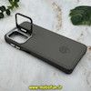قاب گوشی Galaxy A15 سامسونگ اورجینال متال کیس Metal اورجینال CASE PRO طرح چرمی اورجینال اوزاکی OZAKI دور سیلیکونی استندشو طوسی کد 10539