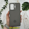 قاب گوشی Galaxy A15 سامسونگ اورجینال متال کیس Metal اورجینال CASE PRO طرح چرمی اورجینال اوزاکی OZAKI دور سیلیکونی استندشو طوسی کد 10539