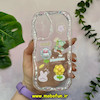 قاب گوشی Galaxy A24 سامسونگ اورجینال ژله ای اکلیلی شفاف عروسکی برجسته محافظ لنز دار کد 10555