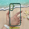 قاب گوشی Galaxy A34 سامسونگ اورجینال متال کیس Metal طرح پشت طلق شفاف دور سیلیکونی سبز کد 10584