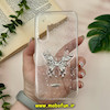 قاب گوشی Galaxy A54 سامسونگ لاکچری طلقی شفاف رزینی طرح شاین فلزی پروانه کد 10612
