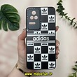 قاب گوشی Poco F4 - Redmi K40S شیائومی پشت گلس آینه ای CASETIFY طرح لاکچری آدیداس adidas محافظ لنزدار مشکی کد 20117