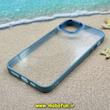 قاب گوشی iPhone 11 Pro Max آیفون اورجینال متال کیس Metal طرح پشت طلق شفاف دور سیلیکونی آبی کد 10645