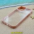 قاب گوشی iPhone 12 - iPhone 12 Pro آیفون اورجینال متال کیس Metal طرح پشت طلق شفاف دور سیلیکونی گلبهی کد 10652