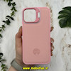 قاب گوشی iPhone 13 Pro Max آیفون اورجینال متال کیس Metal اورجینال CASE PRO طرح چرمی اورجینال اوزاکی OZAKI دور سیلیکونی استندشو صورتی کد 10688