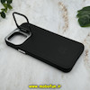 قاب گوشی iPhone 13 Pro Max آیفون اورجینال متال کیس Metal اورجینال CASE PRO طرح چرمی اورجینال اوزاکی OZAKI دور سیلیکونی استندشو مشکی کد 10690