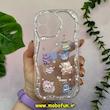 قاب گوشی iPhone 14 Pro Max آیفون اورجینال ژله ای اکلیلی شفاف عروسکی برجسته محافظ لنز دار کد 10698