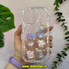 قاب گوشی iPhone 15 Pro Max آیفون اورجینال ژله ای اکلیلی شفاف عروسکی برجسته محافظ لنز دار کد 10708