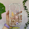 قاب گوشی iPhone 15 Pro Max آیفون اورجینال ژله ای اکلیلی شفاف عروسکی برجسته محافظ لنز دار کد 10709