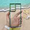 قاب گوشی Galaxy Note 20 Ultra سامسونگ اورجینال متال کیس Metal طرح پشت طلق شفاف دور سیلیکونی سبز کد 10727