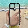 قاب گوشی Redmi A1 Plus - Redmi A2 Plus - Poco C50 شیائومی اورجینال متال کیس Metal طرح پشت طلق شفاف دور سیلیکونی مشکی کد 10794