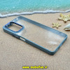 قاب گوشی Redmi Note 10 Pro 4G - Redmi Note 10 Pro Max شیائومی اورجینال متال کیس Metal طرح پشت طلق شفاف دور سیلیکونی آبی کد 10818