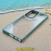 قاب گوشی Galaxy S22 Ultra سامسونگ اورجینال متال کیس Metal طرح پشت طلق شفاف دور سیلیکونی آبی کد 10903