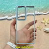 قاب گوشی Galaxy S23 Ultra سامسونگ اورجینال متال کیس Metal طرح پشت طلق شفاف دور سیلیکونی آبی کد 10914