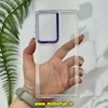 قاب گوشی Galaxy S23 Ultra سامسونگ اورجینال LUCKY CASE طرح طلقی شیشه ای شفاف کپسولی دکمه کرومی سفید کد 10916