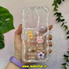 قاب گوشی Galaxy S23 Ultra سامسونگ اورجینال ژله ای اکلیلی شفاف عروسکی برجسته محافظ لنز دار کد 10920