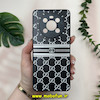 قاب گوشی Honor X9 4G - Honor X9 5G آنر پشت گلس آینه ای CASETIFY طرح لاکچری گوچی GUCCI محافظ لنزدار مشکی کد 20160