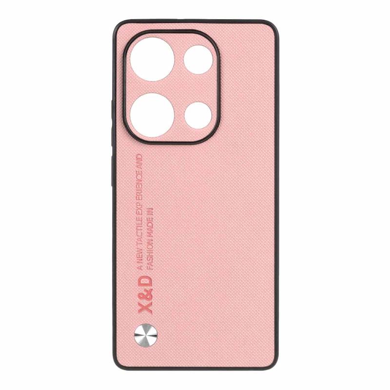 قاب گوشی Redmi Note 13 Pro 4G / Poco M6 Pro 4G شیائومی اورجینال X and D طرح سوزنی صورتی کد 20228