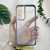 قاب گوشی Galaxy S23 FE سامسونگ طرح الکتروپلیتینگ ژله ای شفاف اورجینال یونیک کیس Unique Case محافظ لنز دار سرمه ای کد 20248