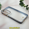 قاب گوشی Galaxy S23 FE سامسونگ طرح الکتروپلیتینگ ژله ای شفاف اورجینال یونیک کیس Unique Case محافظ لنز دار سرمه ای کد 20248