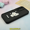قاب گوشی Galaxy A14 سامسونگ طرح سیلیکونی عروسکی Solid طرح کیتی KITTY مشکی کد 10983