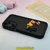 قاب گوشی Galaxy A15 سامسونگ طرح سیلیکونی Solid عروسکی Coffee برجسته محافظ لنزدار مشکی کد 10999