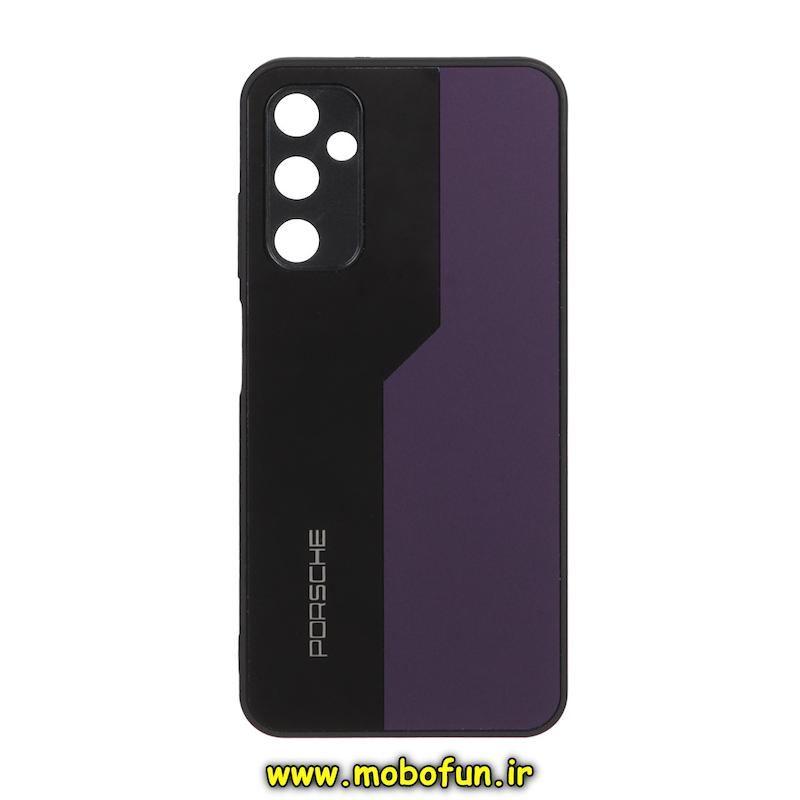 قاب گوشی Galaxy A05S سامسونگ PVD مدل PORSCHE محافظ لنز دار مشکی بنفش کد 20272