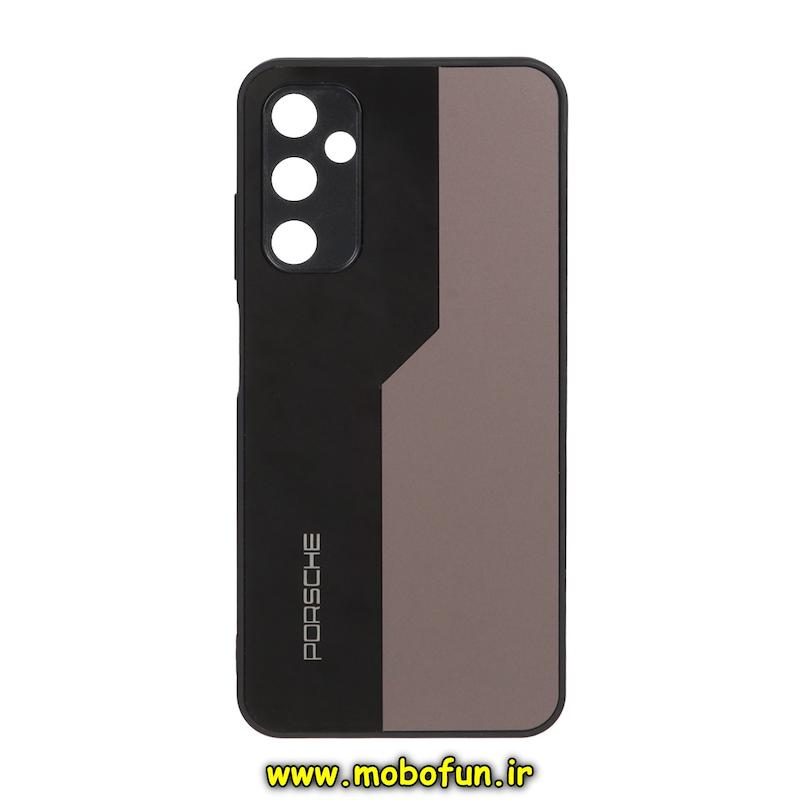 قاب گوشی Galaxy A05S سامسونگ PVD مدل PORSCHE محافظ لنز دار مشکی نسکافه ای کد 20273