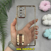 قاب گوشی Redmi Note 10 Pro 4G - Redmi Note 10 Pro Max شیائومی طرح الکتروپلیتینگ ژله ای شفاف اورجینال طرح مگ سیف محافظ لنز دار طلایی کد 11269