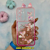 قاب گوشی Galaxy A54 سامسونگ شفاف ژله ای عروسکی برجسته جاکارتی دار محافظ لنز دار کپسولی طرح روباه کد 11094