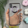 قاب گوشی iPhone X - iPhone XS آیفون طرح الکتروپلیتینگ ژله ای شفاف اورجینال طرح مگ سیف محافظ لنز دار بنفش کد 11148