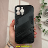 قاب گوشی iPhone 13 Pro Max آیفون ضد ضربه بتمن Q SERIES اورجینال BIBERCAS هولدر دار محافظ لنز دار مشکی کد 11681