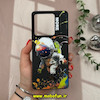 قاب گوشی Redmi Note 13 5G شیائومی طرح سیلیکونی ژله ای MORE فانتزی طرح فضانورد مشکی کد 11421