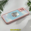 قاب گوشی Galaxy A12 - Galaxy M12 سامسونگ طرح سیلیکونی Solid آینه ای محافظ لنزدار طرح خرگوش صورتی کد 11448