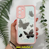 قاب گوشی Galaxy A15 سامسونگ طرح سیلیکونی Solid آینه ای محافظ لنزدار طرح پروانه سفید کد 11467