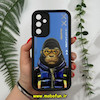 قاب گوشی Galaxy A15 سامسونگ طرح سیلیکونی Solid آینه ای محافظ لنزدار طرح میمون آبی کد 11472
