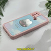 قاب گوشی Galaxy A21S سامسونگ طرح سیلیکونی Solid آینه ای محافظ لنزدار طرح خرگوش صورتی کد 11482