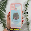 قاب گوشی Galaxy A21S سامسونگ طرح سیلیکونی Solid آینه ای محافظ لنزدار طرح خرگوش صورتی کد 11482