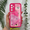 قاب گوشی Galaxy A25 سامسونگ طرح سیلیکونی Solid آینه ای محافظ لنزدار طرح قلب و ستاره سرخابی کد 11490