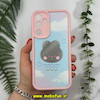 قاب گوشی Galaxy A25 سامسونگ طرح سیلیکونی Solid آینه ای محافظ لنزدار طرح خرگوش صورتی کد 11492