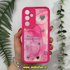 قاب گوشی Galaxy A35 سامسونگ طرح سیلیکونی Solid آینه ای محافظ لنزدار طرح قلب و ستاره سرخابی کد 11512