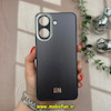 قاب گوشی Redmi 13C - Poco C65 شیائومی پشت گلس آینه ای مات دو رنگ محافظ لنزدار مشکی خاکستری کد 11697