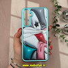 قاب گوشی Galaxy A55 سامسونگ طرح سیلیکونی Solid متالیک طرح دار فانتزی خرگوشی سبز آبی کد 11749